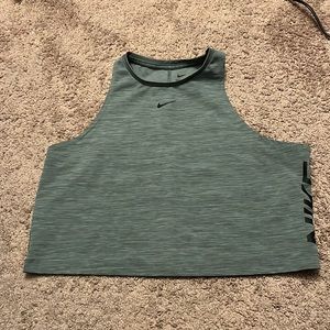 Nike grey cropped tank top